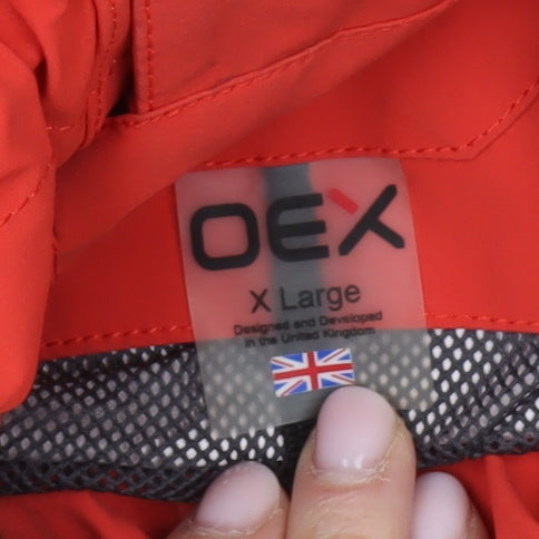 OEX Men's Red XL Waterproof Rain Coat Jacket