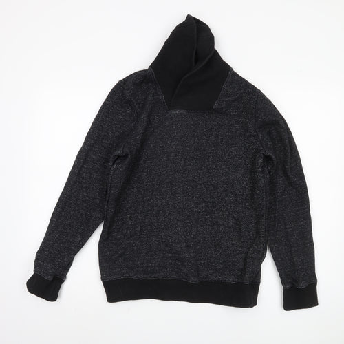 H&M Men's Black Pullover Sweatshirt S