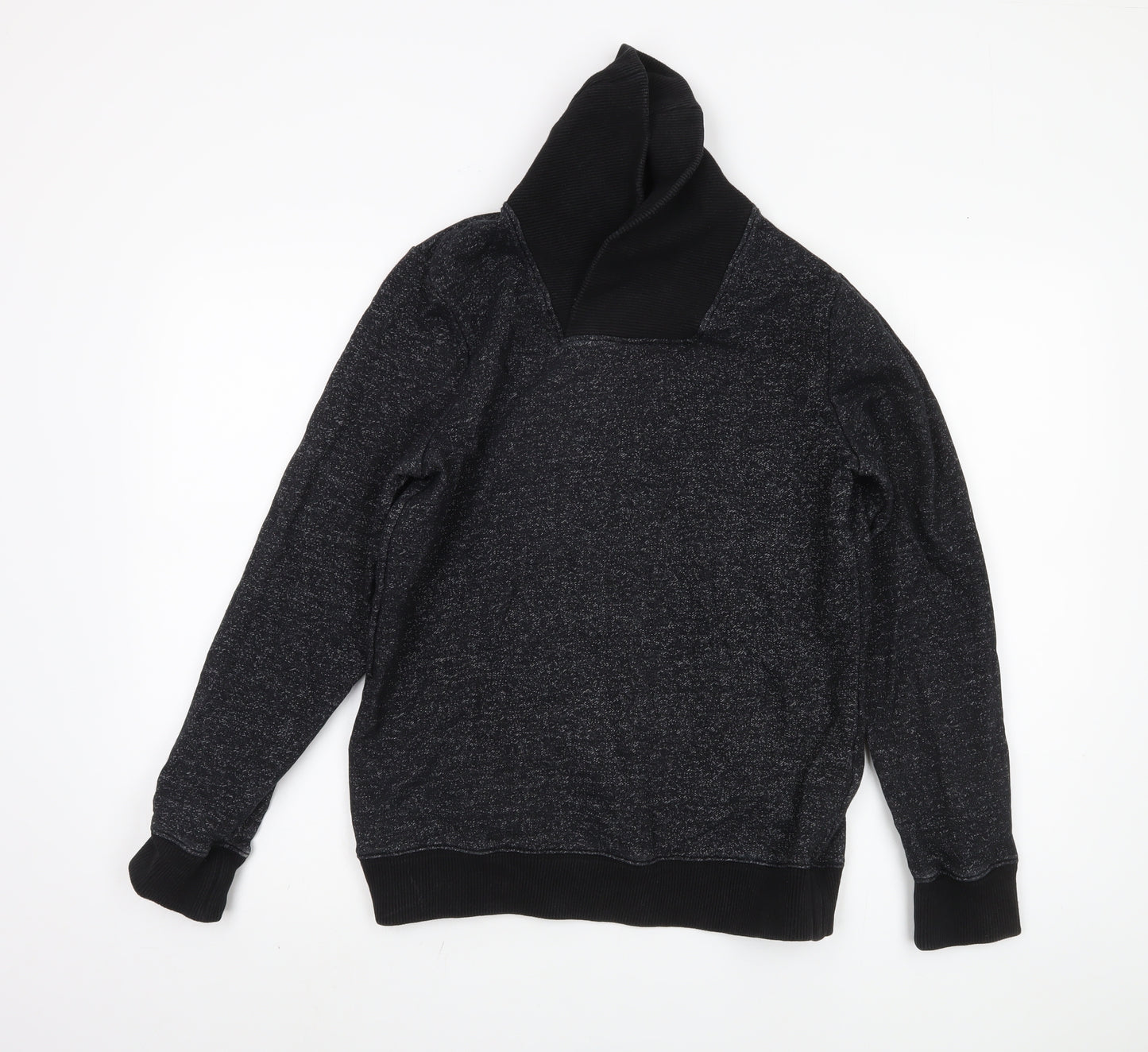 H&M Men's Black Pullover Sweatshirt S