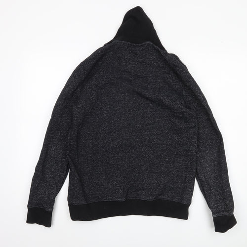 H&M Men's Black Pullover Sweatshirt S