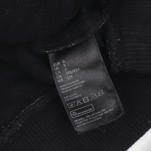 H&M Men's Black Pullover Sweatshirt S