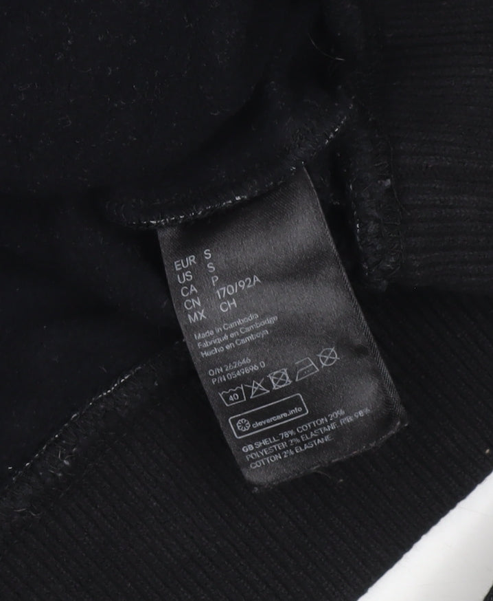 H&M Men's Black Pullover Sweatshirt S