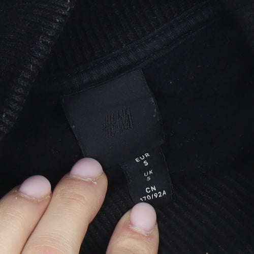 H&M Men's Black Pullover Sweatshirt S