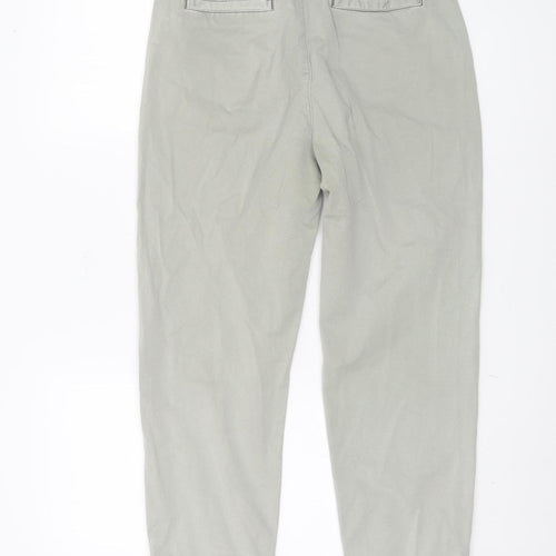 Mint Velvet Women's Grey Chino Trousers Size 8