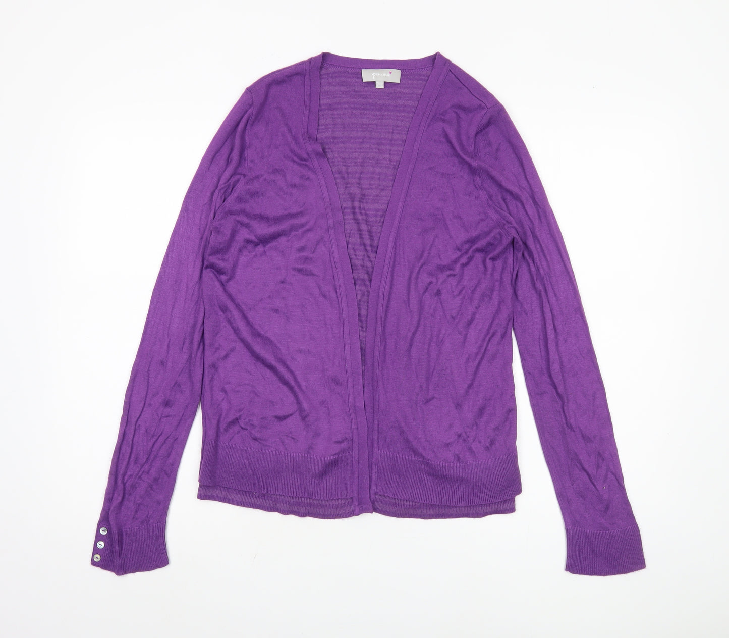 Marks and Spencer Women's Purple Open Front Cardigan Size 12