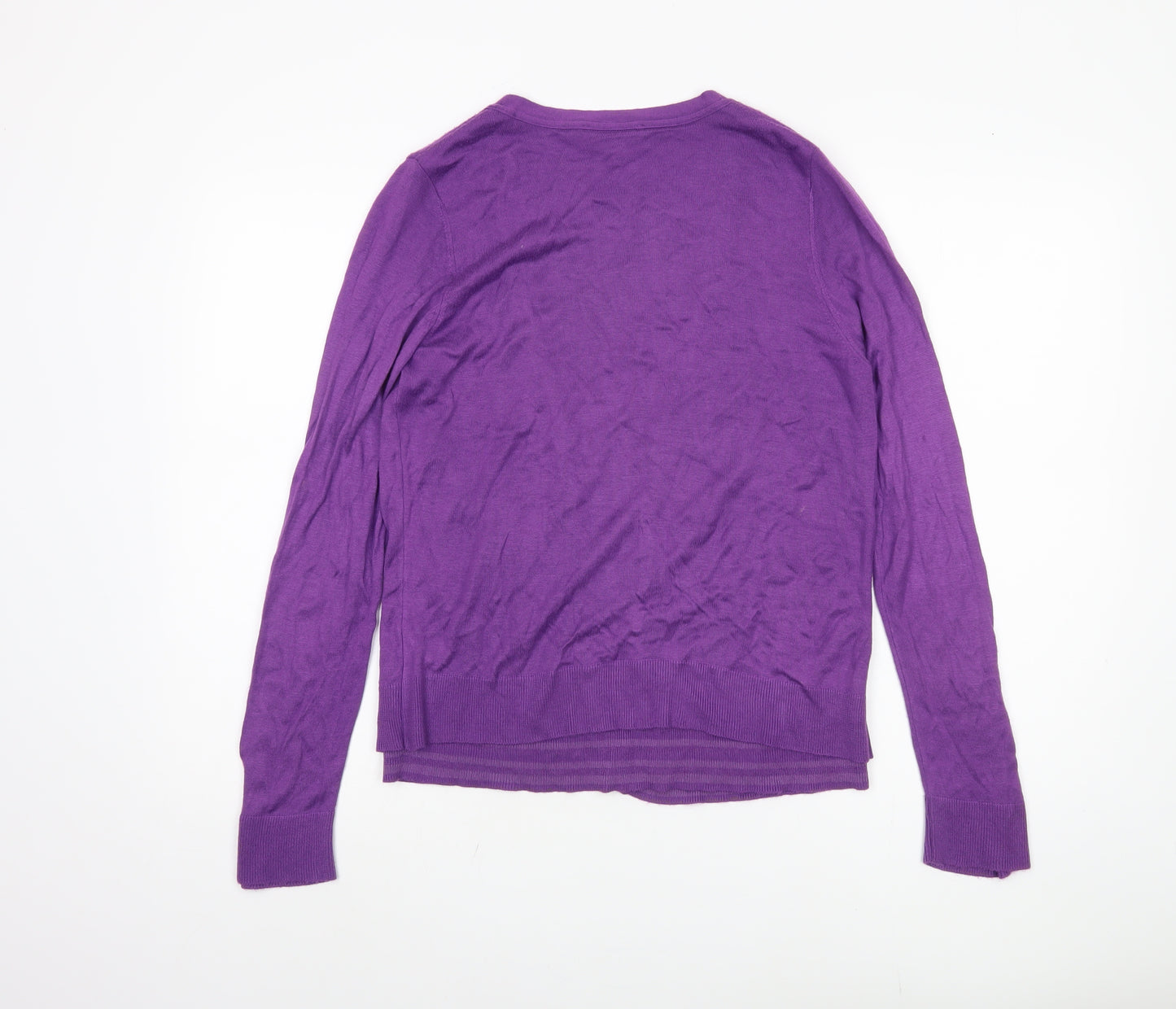 Marks and Spencer Women's Purple Open Front Cardigan Size 12