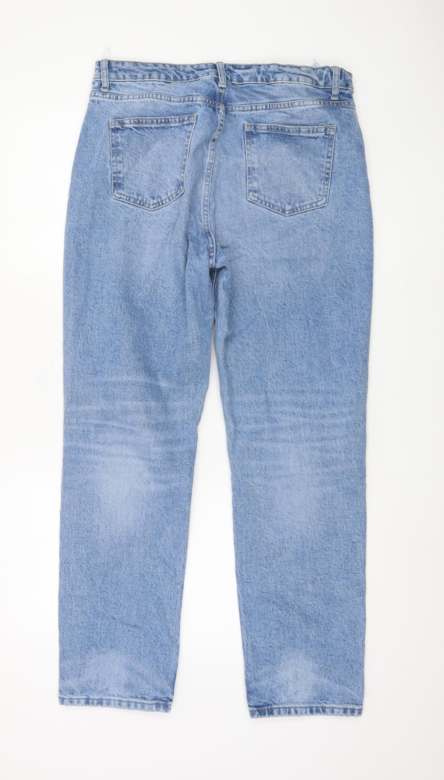 Zara Women's Blue Straight Jeans Size 16
