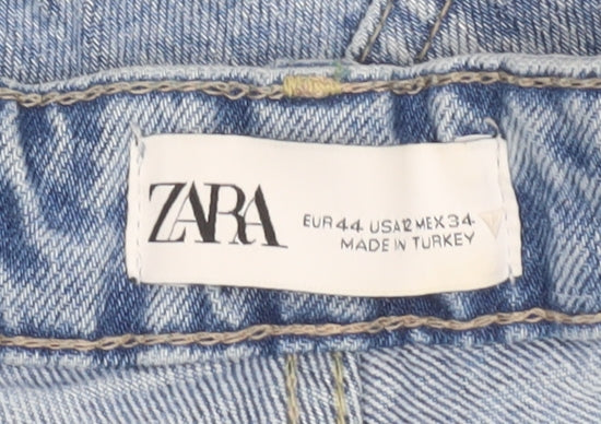 Zara Women's Blue Straight Jeans Size 16