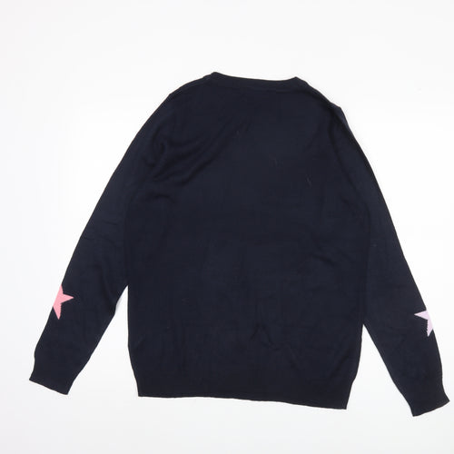 Dorothy Perkins Women’s Blue Star Pullover Jumper M