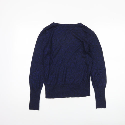 H&M Women Blue Pullover Jumper Size S Knit