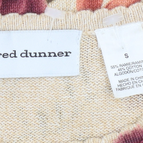 Alfred Dunner Women’s Beige Floral Pullover Jumper S