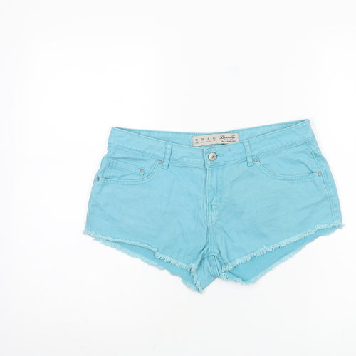 Denim Co. Women's Blue Cut-Off Shorts Size 10