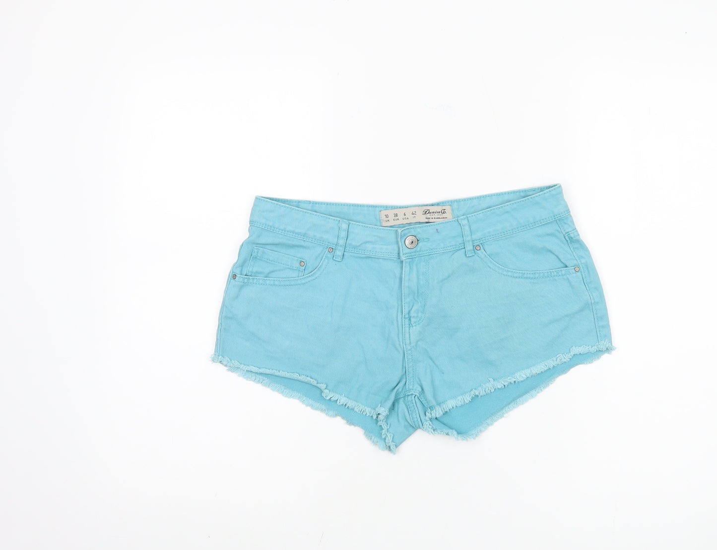 Denim Co. Women's Blue Cut-Off Shorts Size 10