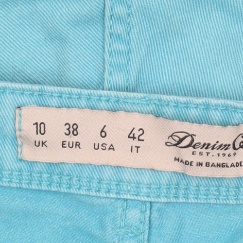 Denim Co. Women's Blue Cut-Off Shorts Size 10