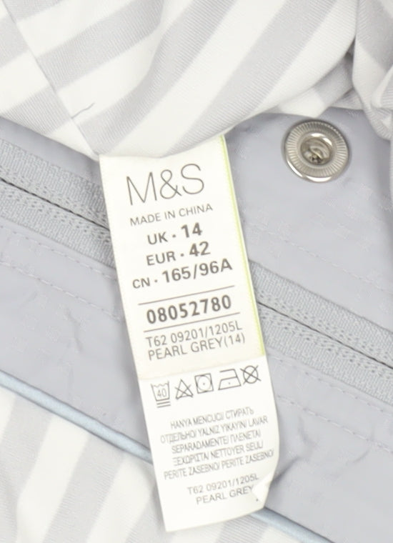 Marks and Spencer Women's Grey Basic Jacket Size 14