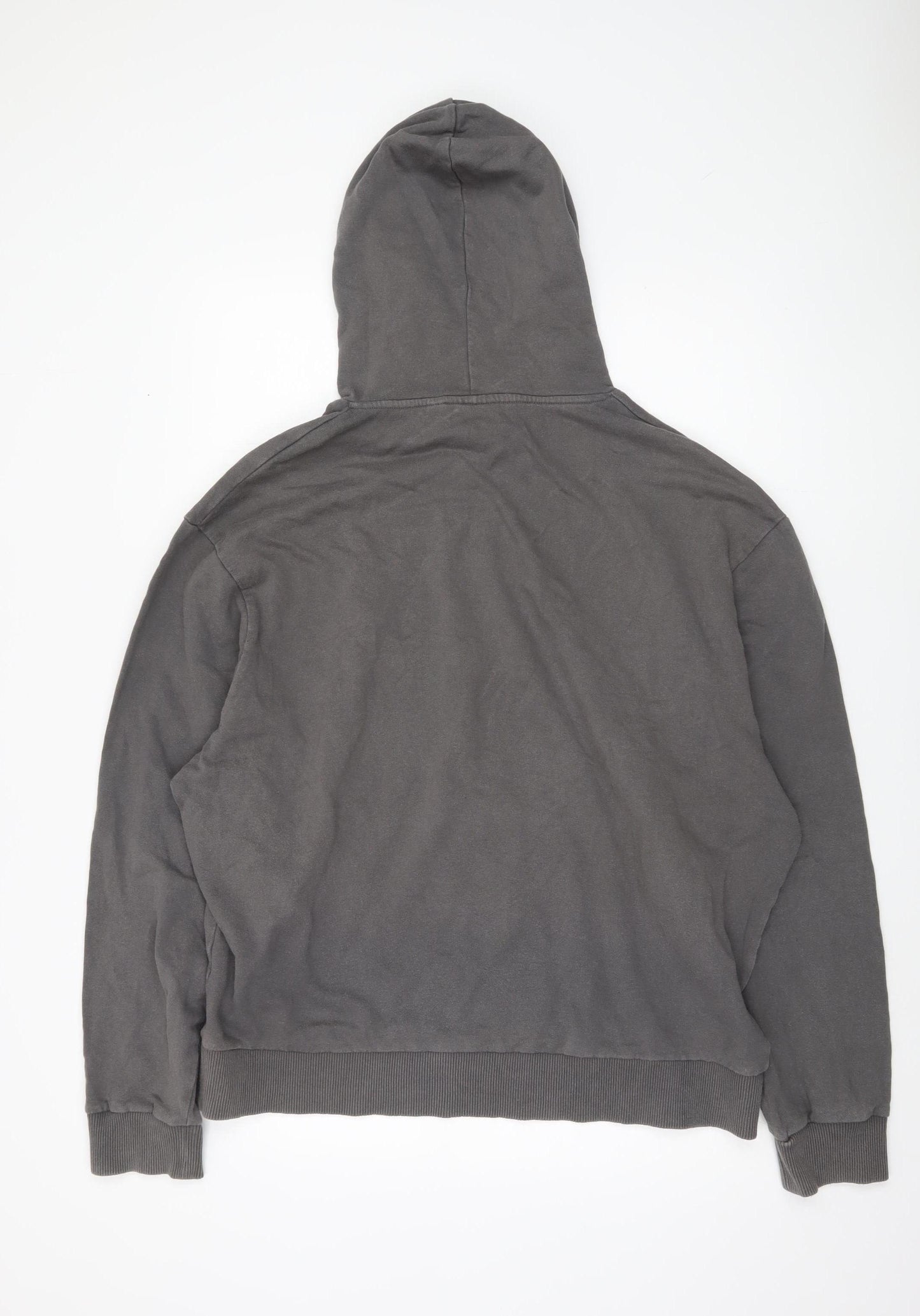 COLLUSION Men's Grey Pullover Hoodie, Regular Fit