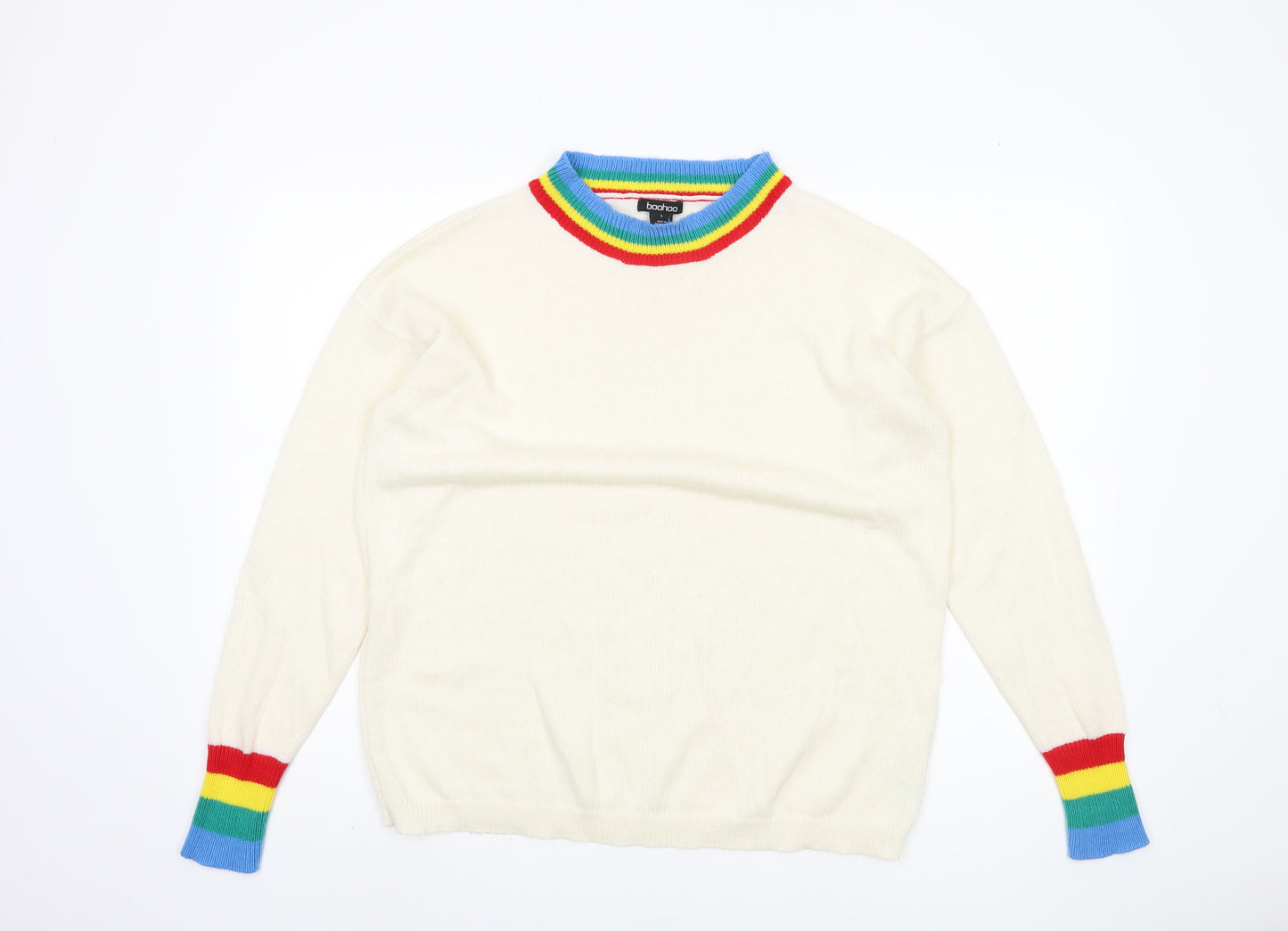 Boohoo Womens Multicoloured L Pullover Jumper