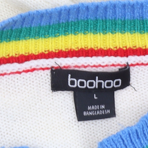 Boohoo Womens Multicoloured L Pullover Jumper
