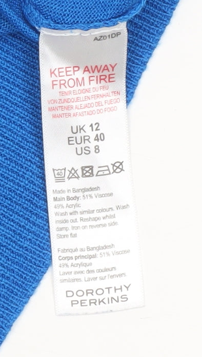 Dorothy Perkins Women's Blue Pullover Jumper Size 12