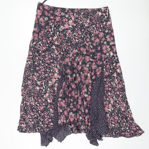 Marks and Spencer Women's Floral Long A-Line Skirt, Size 14