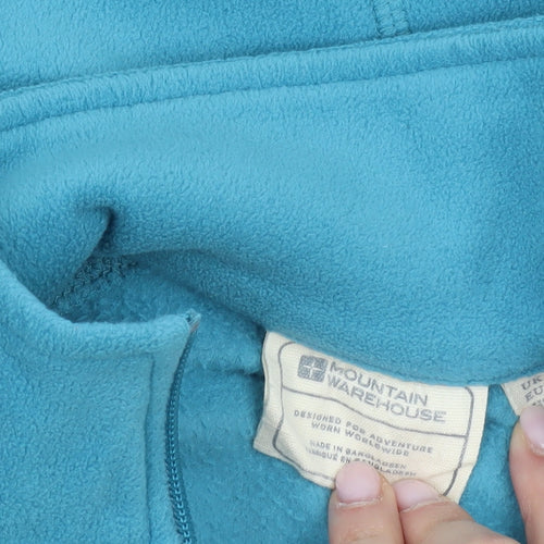 Mountain Warehouse Women's Blue Fleece Jacket Size 10