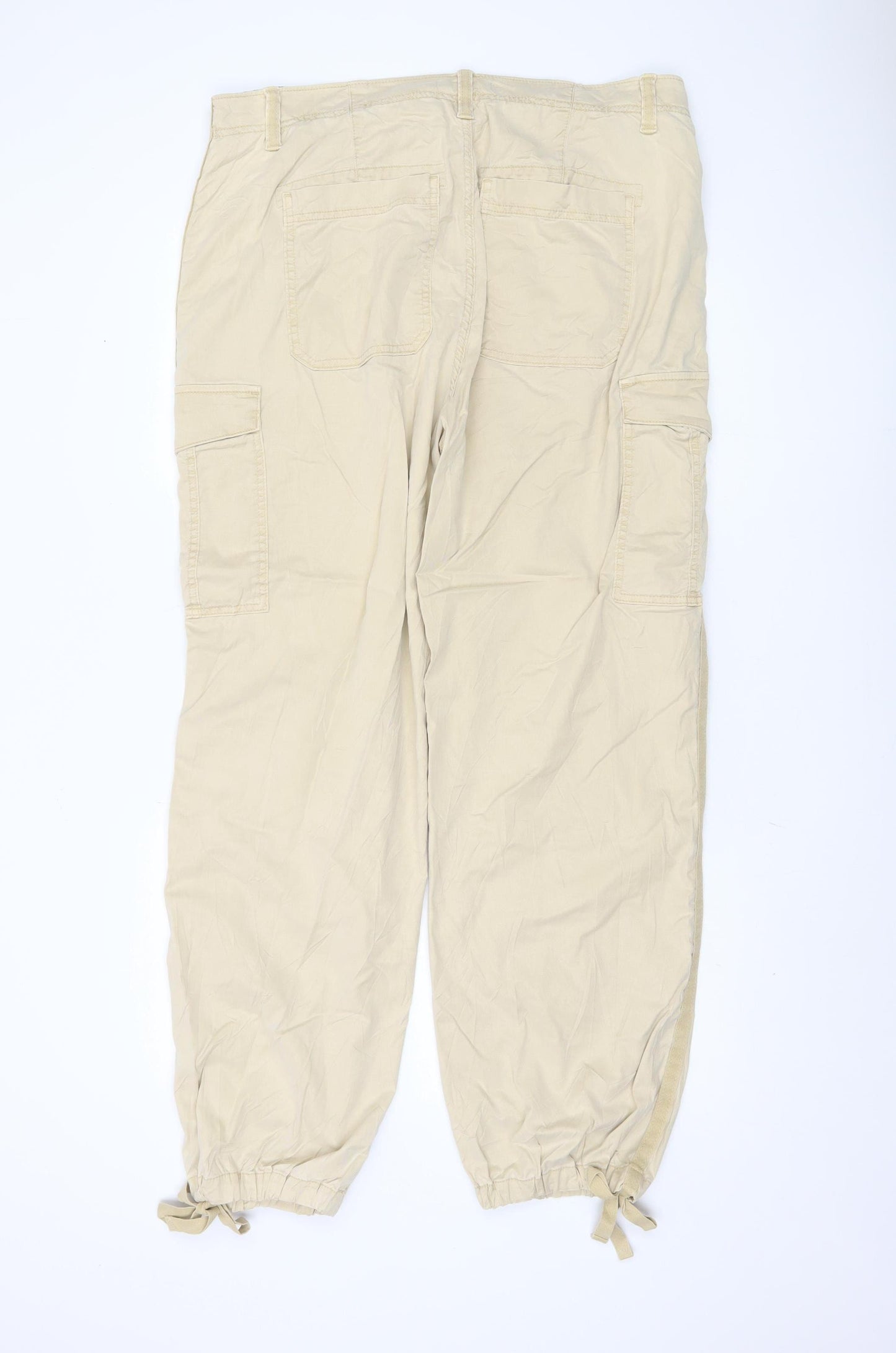 Marks and Spencer Women's Beige Cargo Trousers Size 18