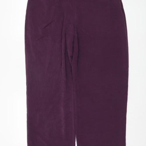 Jacques Vert Women's Purple Trousers Size 16