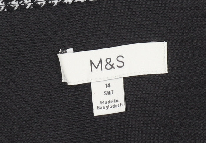 Marks and Spencer Check Skinny Trousers, Size 14