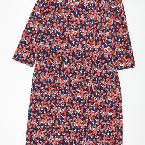 Boden Women's Multicoloured Floral Shift Dress Size 16