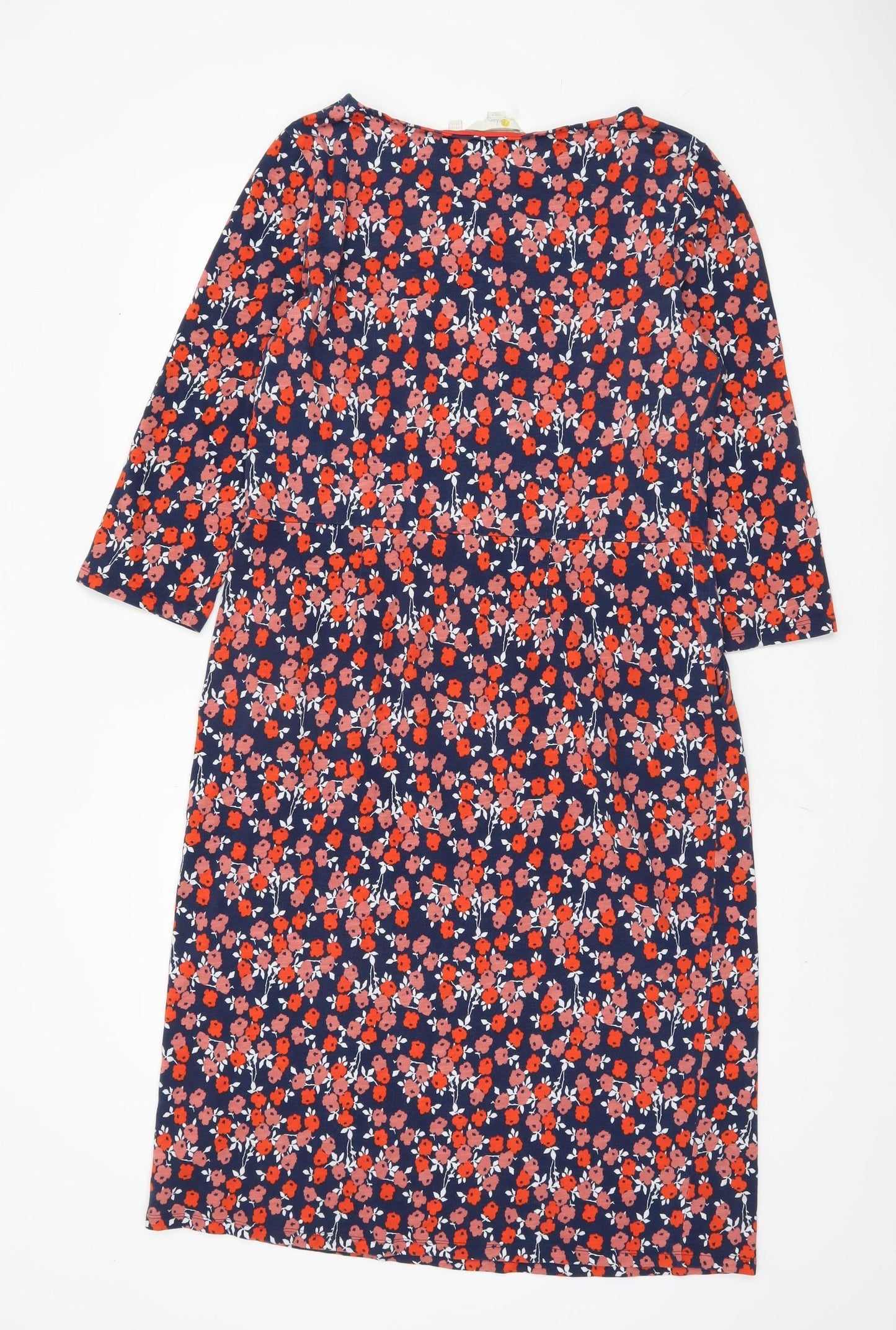 Boden Women's Multicoloured Floral Shift Dress Size 16