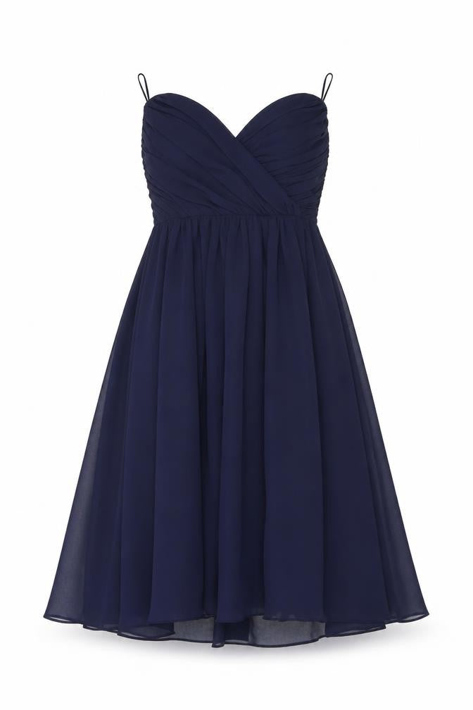 Front view of ASOS Women's Blue Midi Fit & Flare Dress, size 8
