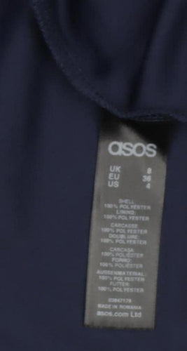 ASOS Women's Blue Midi Fit & Flare Dress Size 8