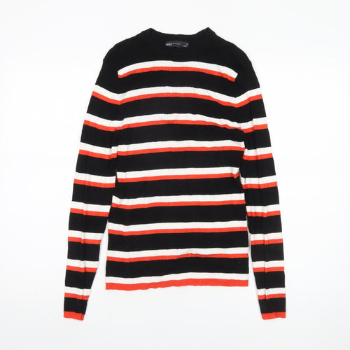 Marks and Spencer Women's Black Striped Jumper