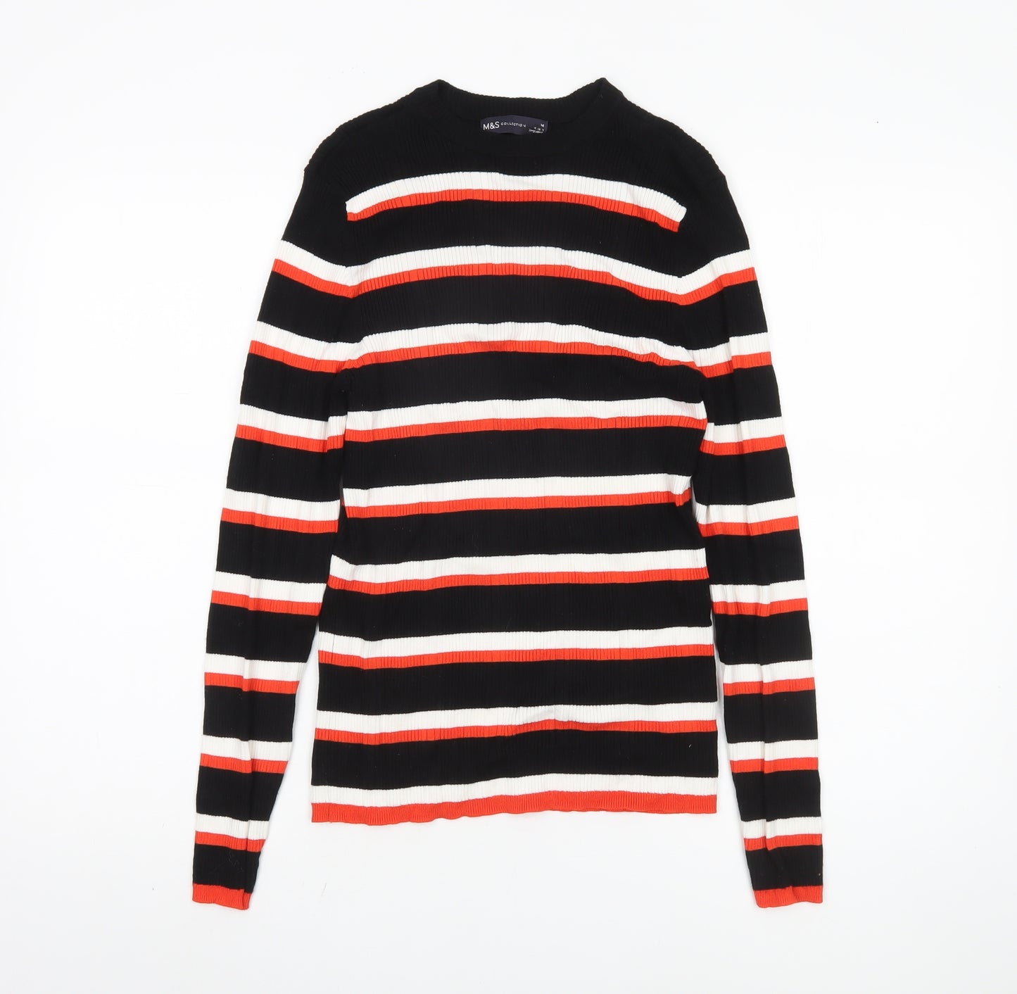 Marks and Spencer Women's Black Striped Jumper