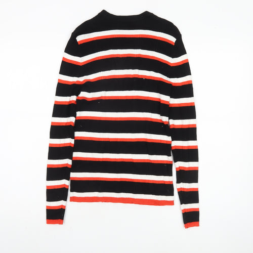 Marks and Spencer Women's Black Striped Jumper