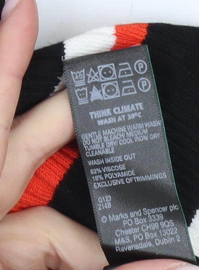 Marks and Spencer Women's Black Striped Jumper