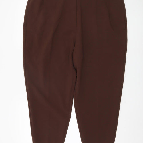 Marks and Spencer Women's Brown Plus Size Trousers