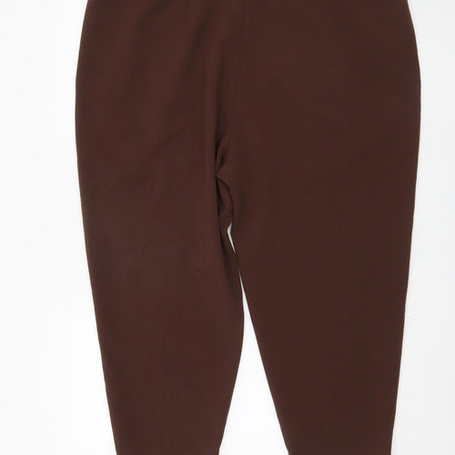 Marks and Spencer Women's Brown Plus Size Trousers