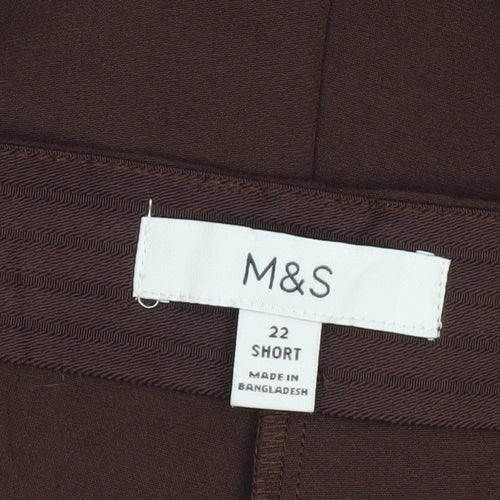 Marks and Spencer Women's Brown Plus Size Trousers