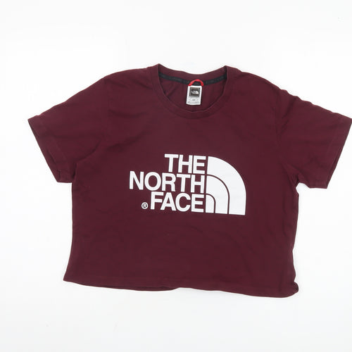 The North Face Women's Red Cotton T-Shirt, M, Casual