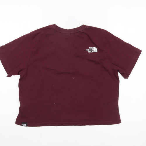 The North Face Women's Red Cotton T-Shirt, M, Casual