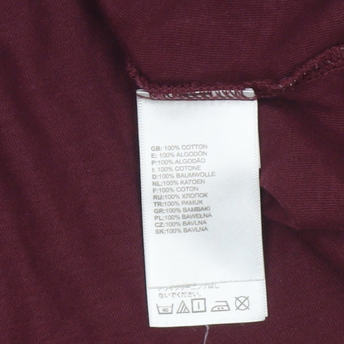 The North Face Women's Red Cotton T-Shirt, M, Casual