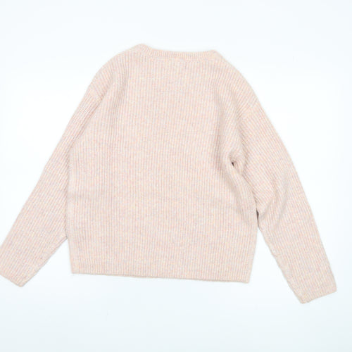 Marks and Spencer Women's Beige Knit Pullover Jumper - S
