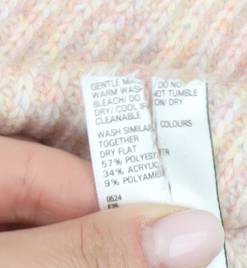 Marks and Spencer Women's Beige Knit Pullover Jumper - S