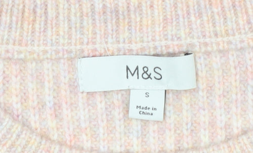 Marks and Spencer Women's Beige Knit Pullover Jumper - S