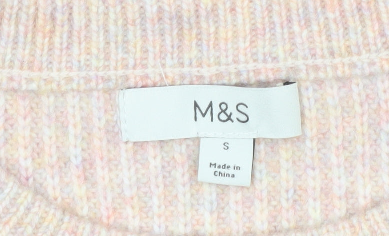 Marks and Spencer Women's Beige Knit Pullover Jumper - S