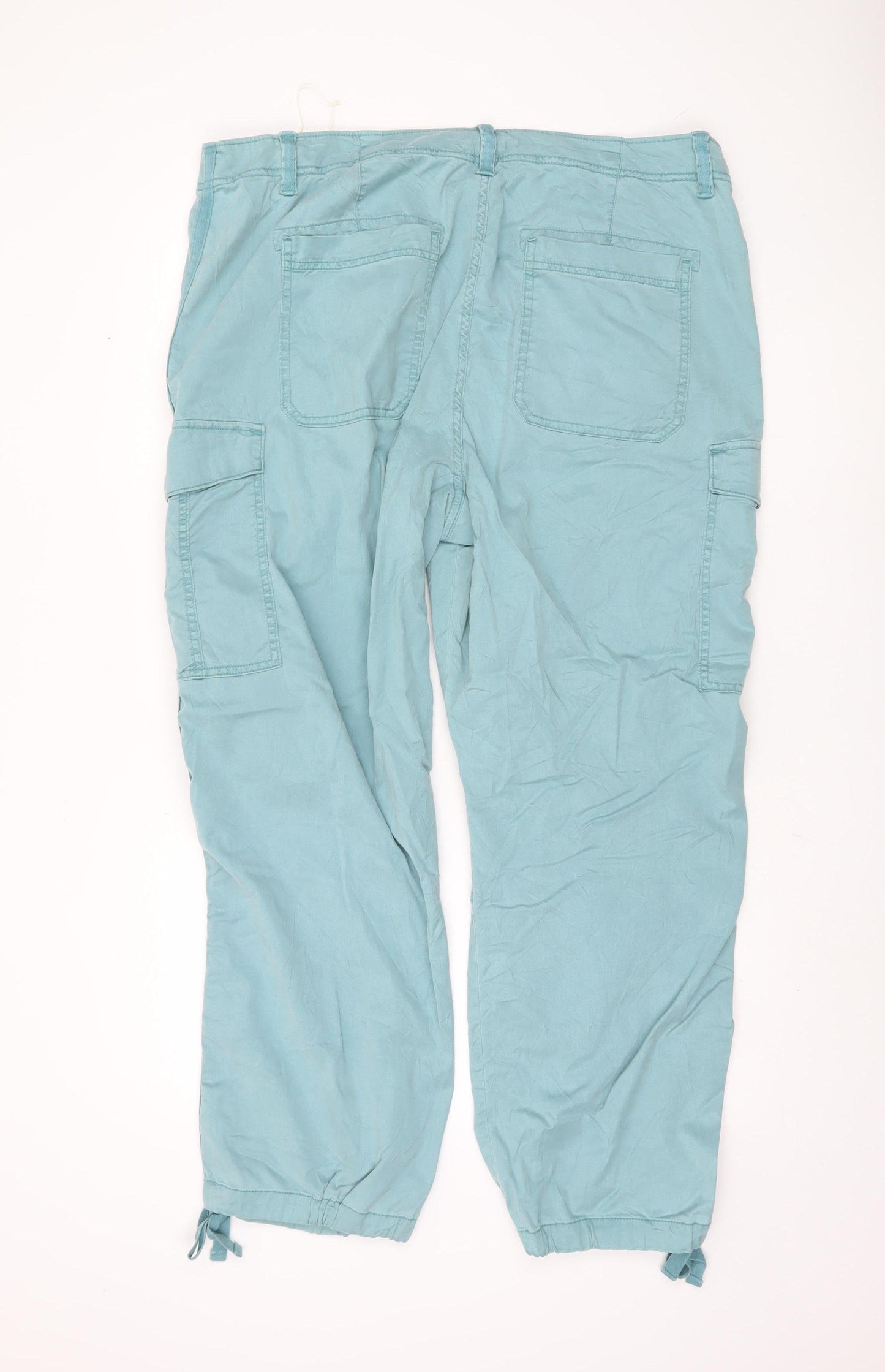 Marks and Spencer Women's Green Cargo Trousers Size 20