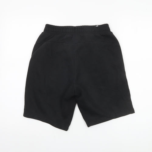 Puma Men's Black Shorts S Elastic Waist Sports Style