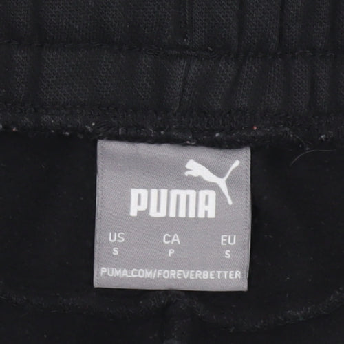 Puma Men's Black Shorts S Elastic Waist Sports Style