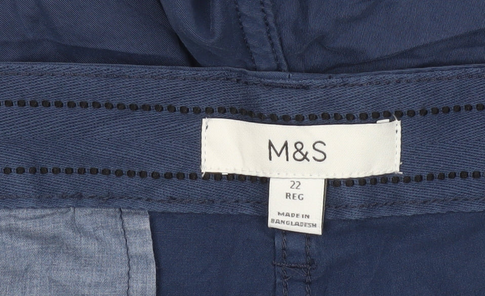 Marks and Spencer Blue Women's Trousers Size 22